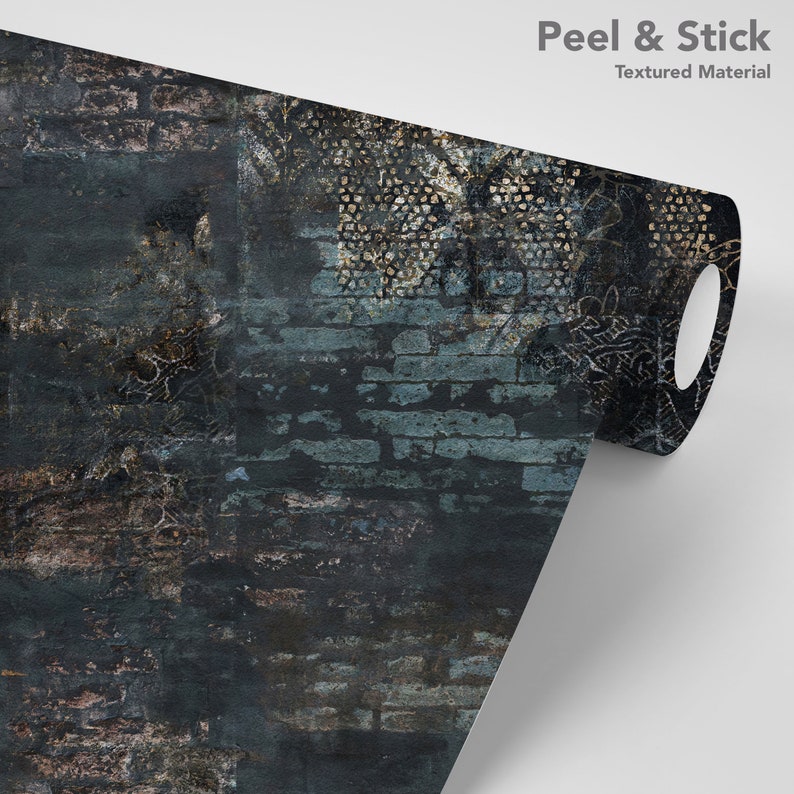 Black Wallpaper Vintage Peel and Stick Wall Mural for Wall Decor Self Adhesive Wallpaper by Elegant Walls image 6