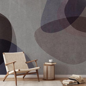 Minimalist Abstract Geometric Wallpaper Mural-B761