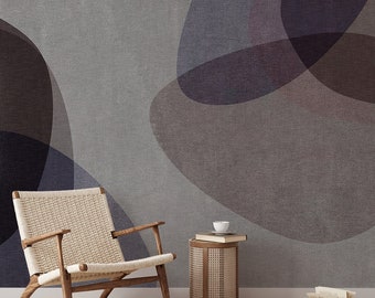 Minimalist Abstract Geometric Wallpaper Mural-B761