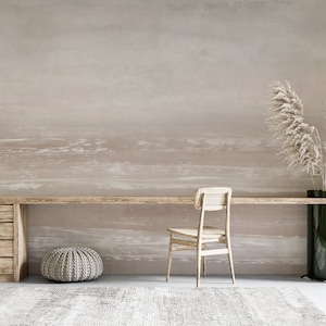 Beige Peel and Stick Wallpaper: Self Adhesive Wall Mural