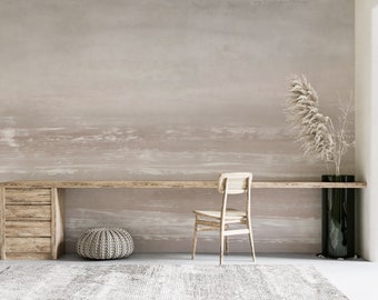 Beige Peel and Stick Wallpaper: Self Adhesive Wall Mural