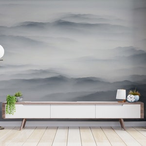 Elevate Your Interiors with this Stunning Mist and Fog Inspired Wall Mural