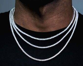 Tennis Necklace Men - Etsy Australia