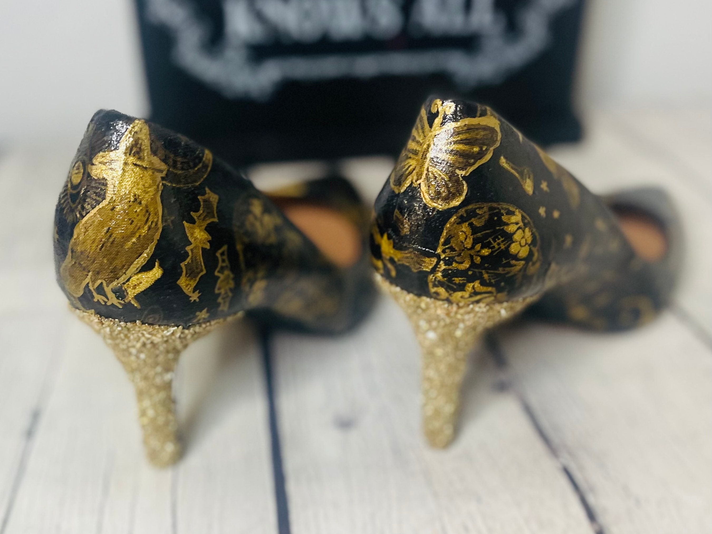 Halloween Shoes Witch Shoes Witchy Clothing - Etsy