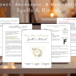 Money Spells, Manifestation Spells, Money Magic, Manifest Money, Manifestation, Manifesting Spellbook, Manifesting Rituals