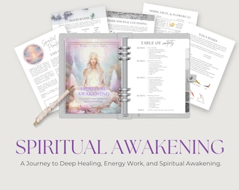 Spiritual Awakening Workbook, Self-Care & Healing Guide (PDF)