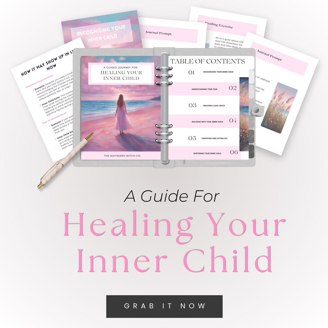 Inner Child Healing Journal, Self-care Workbook (PLR) - Etsy