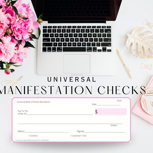 Verificación de Manifestación, Verificaciones de Abundancia. Verificaciones del tablero de visión. Cheques imprimibles de la Ley de Atracción.