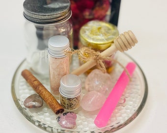 Self-Love Honey Jar Spell Kit, Witch Bottle Ritual