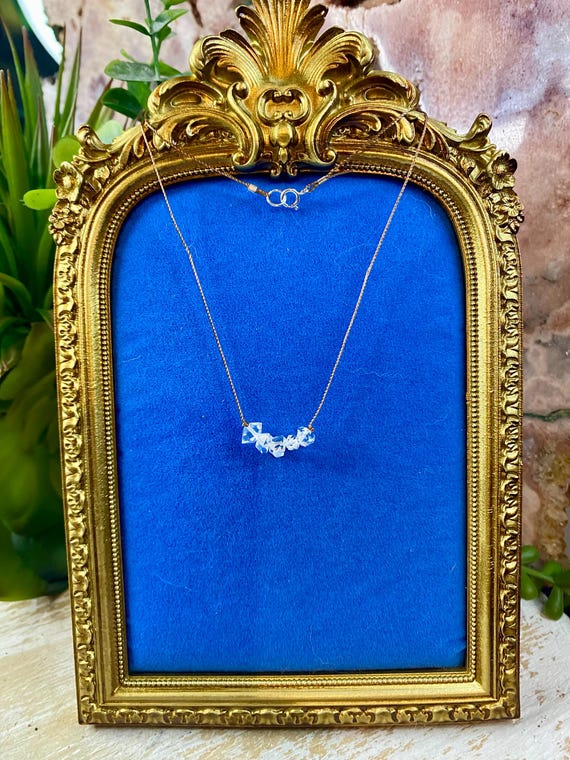 Stunning Handmade Herkimer Diamond Chip Necklace