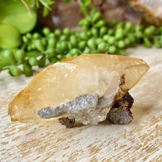 RARE Calcite Twin on Sphalerite Cluster,  Elmwood Mine Tennessee Mineral Specimen, Collector Crystal, Unique Display Stone