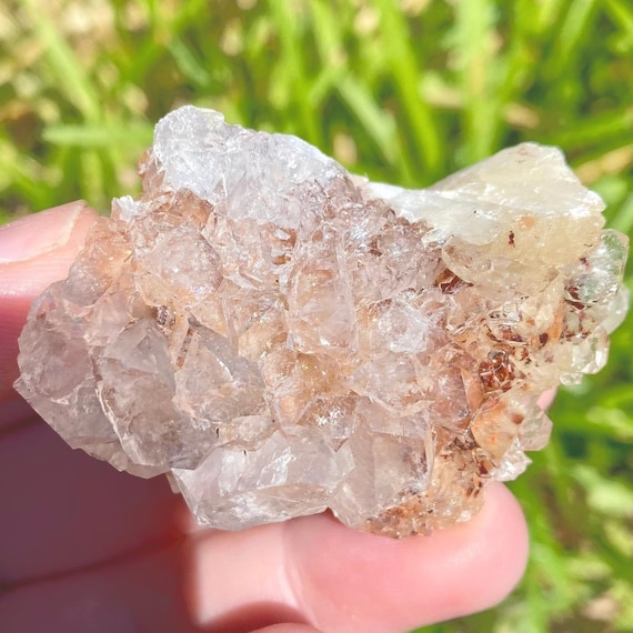 Red Hematite on Apophyllite Cluster