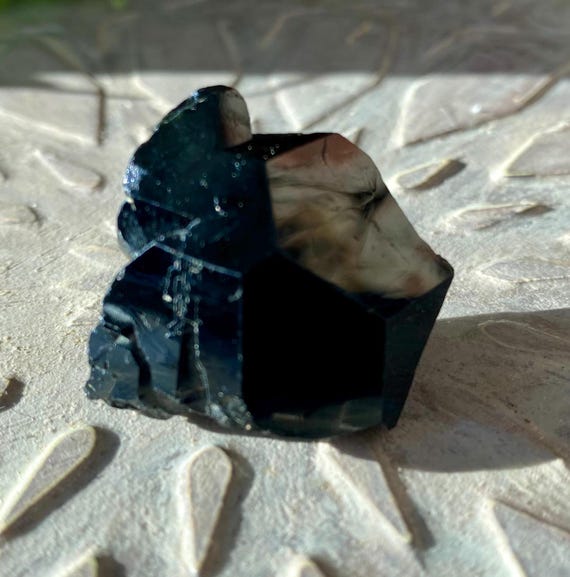 Lustrous Black Tourmaline  from Erongo Mountain, Erongo Region, Namibia.