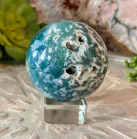 Gorgeous Moss Agate Sphere