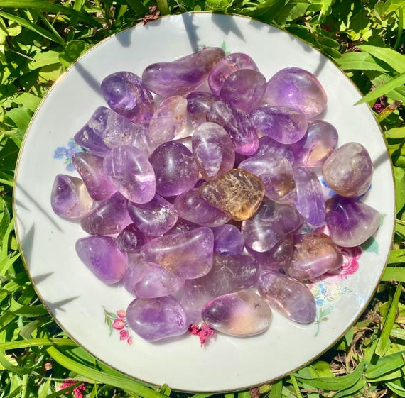 High Grade Ametrine Tumbled Stones