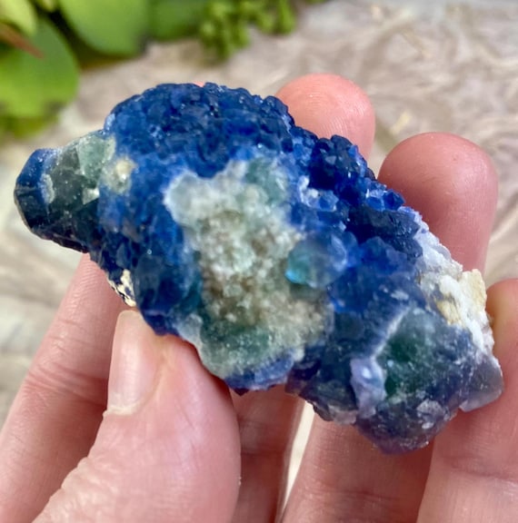 Blueberry Fluorite Specimen