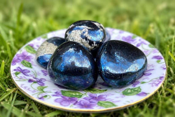 Rare Metallic Covellite Crystal, Exceptional Quality Shimmering Covellite Crystal, Covellite Crystal - Unique Metallic Beauty