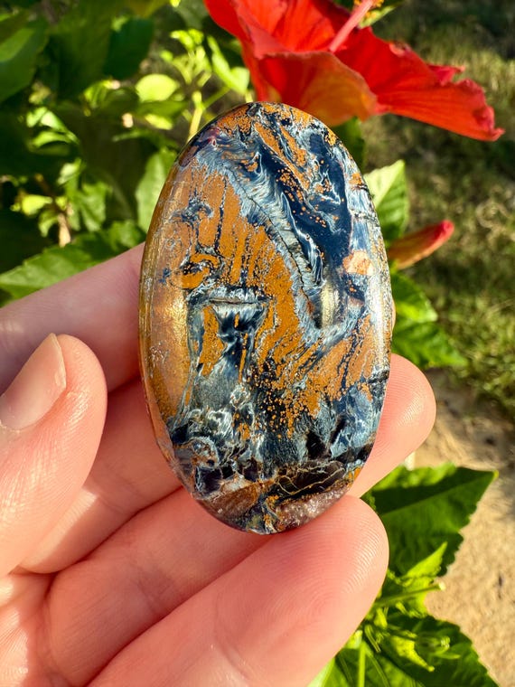 Chatoyant Pietersite Palm Stone