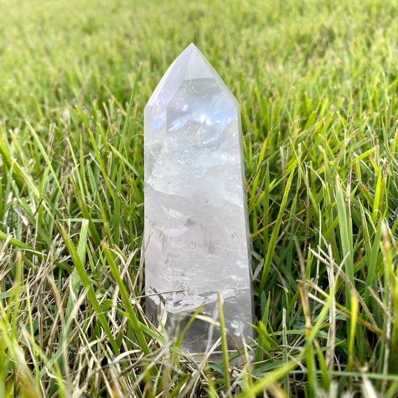 Gorgeous Light Pale Pink Rose Quartz Crystal Point
