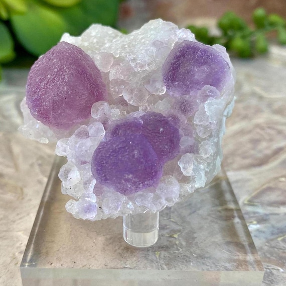 RARE Pink Botryoidal Fluorite on Quartz Matrix, From Zhejiang Hunan Province China