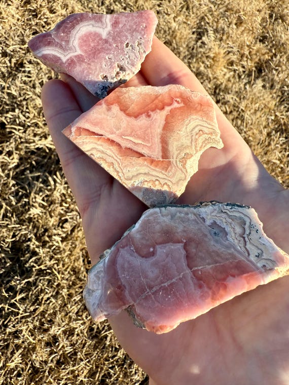 Natural Rhodochrosite Slab, Crystal Slab