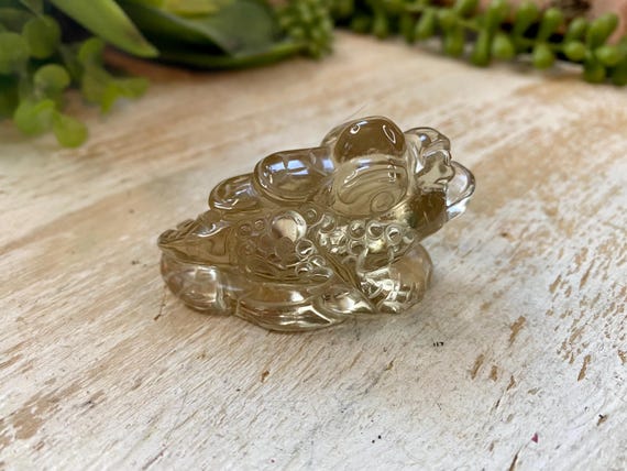 Smoky Citrine Money Toad