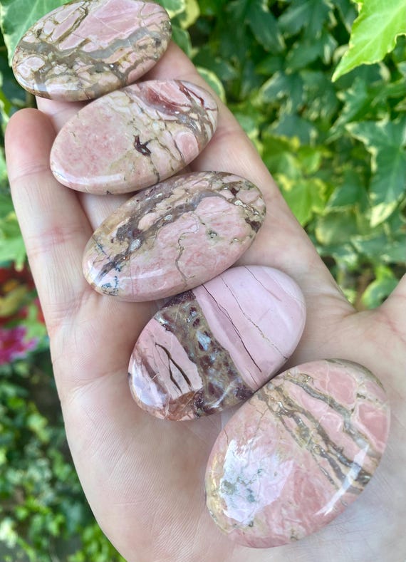 Beautiful Pink Australian Opal Small Palm Stones