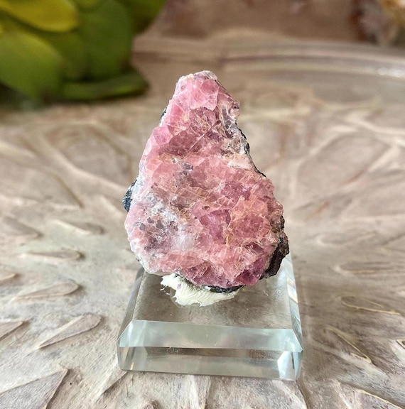 Beautiful Pink High Quality Rhodochrosite with Quartz, Crystal, Gemstone