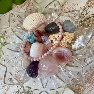Aphrodite Crystal Set: Self-love Ritual Kit With Rose Quartz & Candle