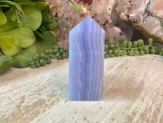 Gorgeous Blue Lace Agate Crystal Tower