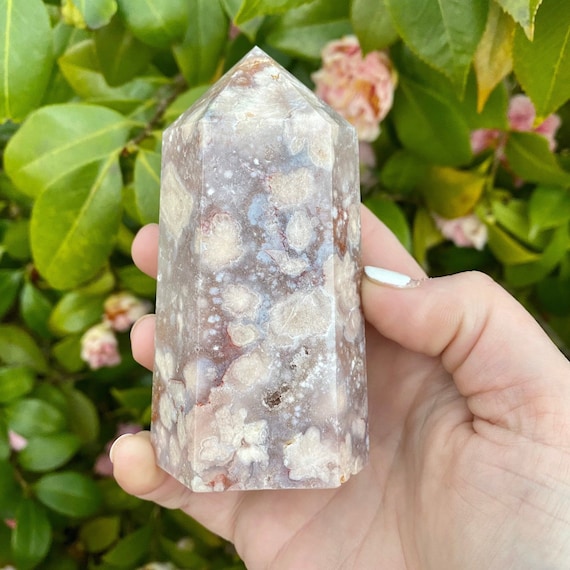 Gorgeous Flower Agate Tower From Madagascar