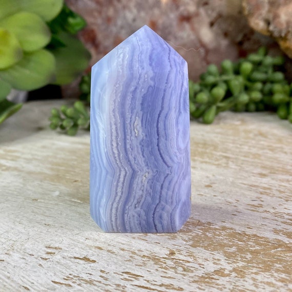 Beautiful Blue Lace Agate Tower