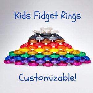 Fidget ring for kids - Etsy 日本 リング 指輪 around square フィ