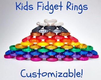 Spinner Ring für Kinder, Benutzerdefinierte Farbe Fidget Ring, Stim Ring, Fidget Ring für Kinder, Stress Spielzeug, Spaß Fidget, Sorgen Ring, Fidget Spielzeug
