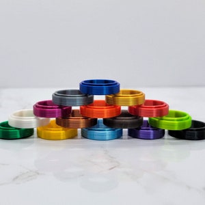 Anillos giratorios de colores, anillo Fidget Spinner, anillo de meditación, anillo para la preocupación, anillo para la ansiedad, anillo Fidget Spinner de color personalizado, anillo giratorio