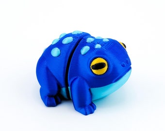 Tiny Toad, 3D Printed, Fidget Frog, Desk Fidget Toy, Flexible Frog, Articulated Sensory Toy, Kids Fidget Toy, Stress Toy, Desk Toy