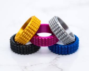 Spiky Ring Pain Stim Sensory Fidget, Worry Ring, Pain Stimming, Fidget Toy, Pain Stim Spinner, 8MM Band, Custom Fidget Ring, EDC Pain Stim