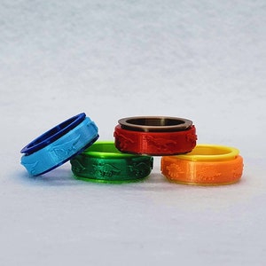 Dinosaur Fidget Rings | Fidget Ring | Spinner Ring | Stim Ring | Anxiety Ring | Stim | Fidget | Ring | Spinner | Ring for Anxiety | Stim Toy