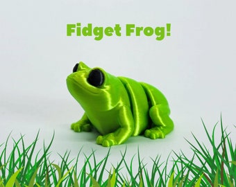 Fidget Frog Fidget Toy, Articulated Sensory Toy, Tiny Frogs, Flexible Frog, Desk Fidget Toy, Sensory Toy Adult, Stress Toy, Articulated Stim