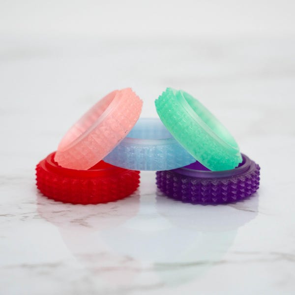 Spiky Translucent Spinner Ring Schmerz Stim, Sensorischen Fidget Ring, Sorgen Ring, Stress Spielzeug, Fidget Spielzeug, Schmerz Stim Spinner, Meditation Ring, 8 MM