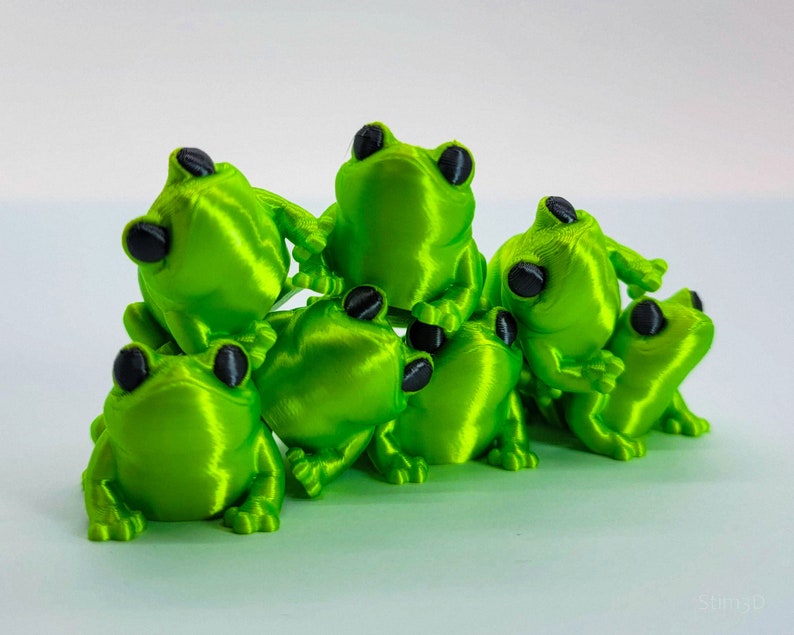 Fidget Frog Fidget Toy, Articulated Sensory Toy, Tiny Frogs, Flexible Frog, Desk Fidget Toy, Sensory Toy Adult, Stress Toy, Articulated Stim image 2