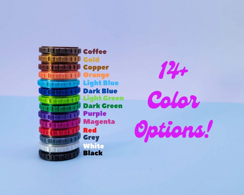 Fidget Ring Spinner Affordable Fidget Rings Colorful Etsy