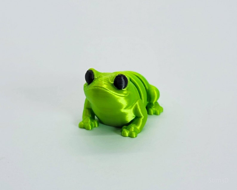 Fidget Frog Fidget Toy, Articulated Sensory Toy, Tiny Frogs, Flexible Frog, Desk Fidget Toy, Sensory Toy Adult, Stress Toy, Articulated Stim image 3