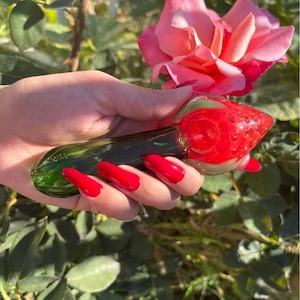Good Vibes Orange Tobacco Glass Pipes for Better Gift