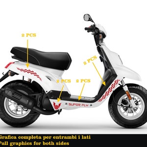 Adesivi Booster MBK Decalcomanie Booster MBK stickers - Motociclo , Accessori Moto Alta Qualità - Stickers Artigianali COD.M0086