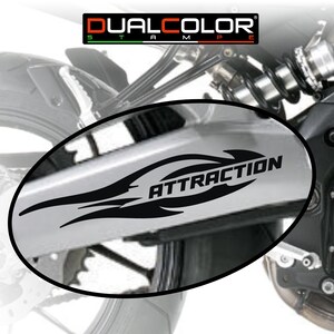 Adesivi Forcellone moto Aprilia Shiver 750 (set 2 pezzi) KIT stickers M0329 Fiamma tribale MONOCOLORE M0329