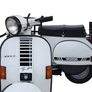 Set Adesivi Piaggio Vespa 1981 PX 125 GTS 300 super GTV 300 stickers adesivi carena moto decal kit Cod. M0333