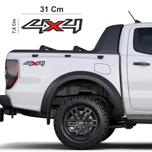 DualColorStampe Stickers voor Pickup 4X4 Off Road (2 Pcs Dx Sx) Off-road accessoires stickers auto sticker COD.0133
