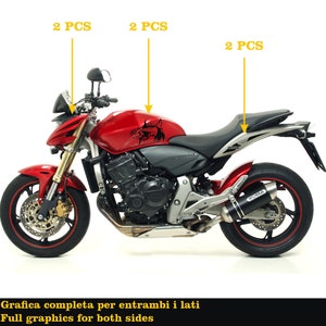 Adesivi Compatibili con Kawasaki ER-6N (2009-2011) tribali serbatoio dx-sx stickers moto Motorbike cod.M0148