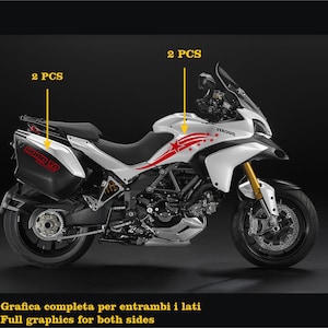Adesivi Compatibili con Ducati Multistrada 1200 (DX-SX) stelle Carena moto decalcomania stickers accessori moto COD.M0175